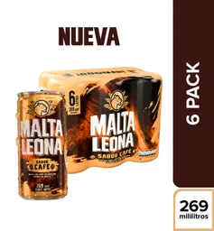Malta Leona Bebida de Malta con Café en Lata 