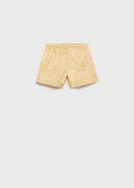 Short Bañador Genobb Mostaza Talla 69 Niños Mango