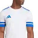 Adidas Camiseta Squa25 Jersey de Equipo Fútbol Hombre Blanco T M