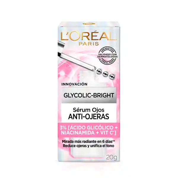 Serum ojos Glycolic Bright L'Oreal Paris