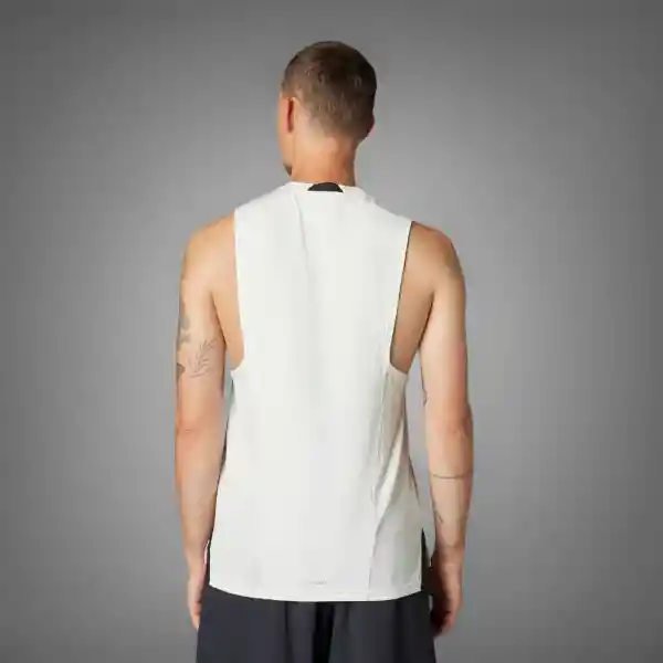 Adidas Camiseta D4T Int Tank Entrenamiento Hombre Blanco Talla M