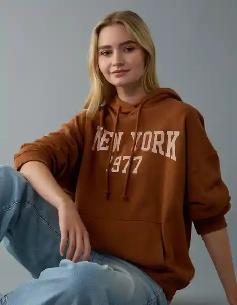 Buzo Mujer Café Talla X-Small 2702200 American Eagle