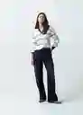 Buzo Tejido Mujer Crudo Puro Claro Talla L 582G012 Naf Naf