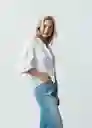 Camisa Nani Mujer Crudo Puro Claro Talla S 012G333 Naf Naf