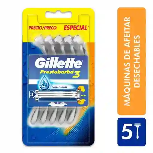 Gillette Máquina para Afeitar Prestobarba3