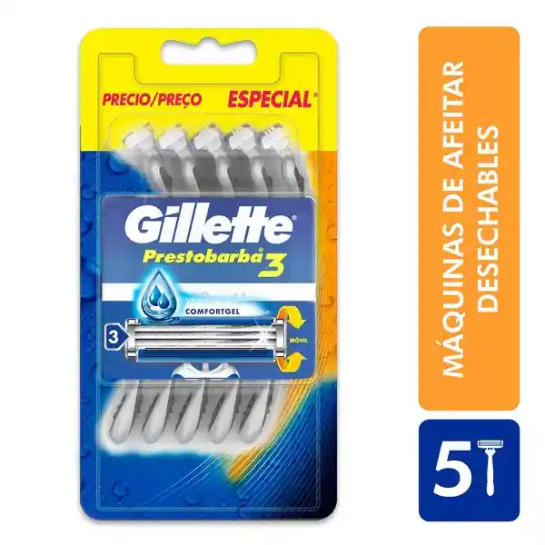 Gillette Máquina para Afeitar Prestobarba3