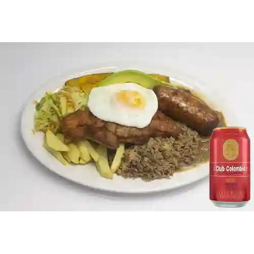 Combo Bandeja Paisa + Club col. Roja Lta 330ml
