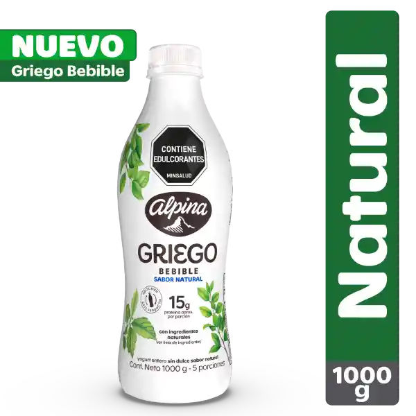 Yogurt Griego Bebible Natural 1000 g