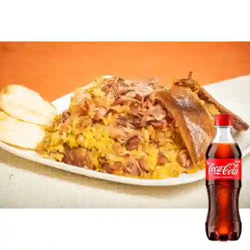 Combo Lechona de 500 Gramos +Cocacola Orig 400ml