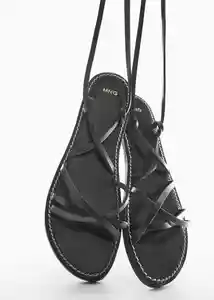 Sandalias Gina Negro Talla 41 Mujer Mango