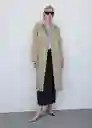 Abrigo Trench Dulce Beige Talla 24 Mujer Mango