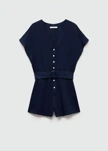 Enterizo Mono Milo Tejano Oscuro Talla 18 Mujer Mango