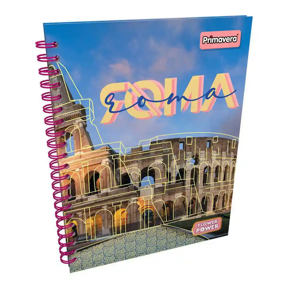 Primavera Cuaderno 105 Pasta Dura Rayas Mujer 12