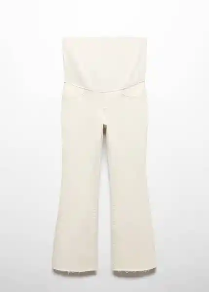 Pantalón Jean Bootmum Offwhite Talla 42 Mujer Mango