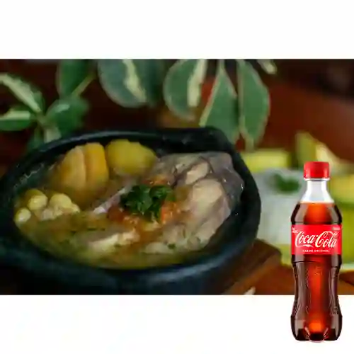 Combo Sancocho de Pescado Grande +Cocacola Orig 400ml