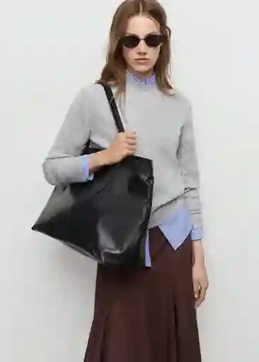 Saco Jersey Seedsun Gris Talla M Mujer Mango