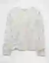 Suéter Tejido Mujer Gris Talla: SMALL 1450951 American Eagle