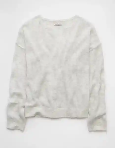 Suéter Tejido Mujer Gris Talla: SMALL 1450951 American Eagle