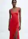 Vestido Mafaldi Rojo Talla L Mujer Mango