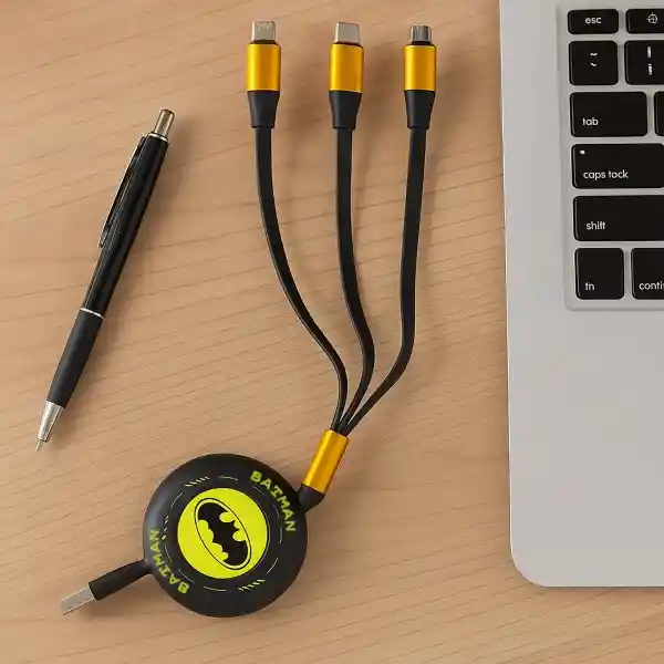 Cable de Carga 3 en 1 Serie dc Batman Miniso