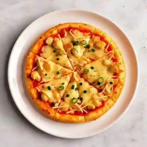 Pizza Pequeña de Queso y Pollo