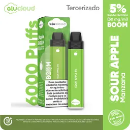 Glucloud Vape Sour Apple Boom / 6000 Puff