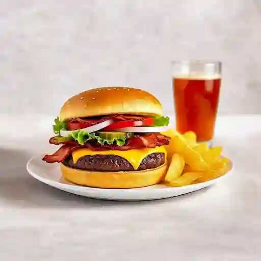 Hamburguesa Asada De Carne