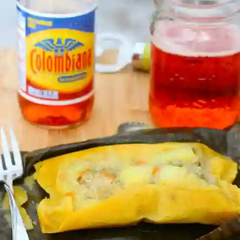 Tamal Mixto más Gaseosa