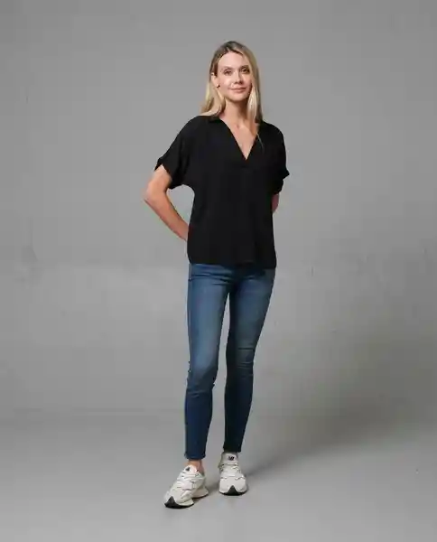 Camisa Mujer Negro S 212 G101_NEG194007 Rifle
