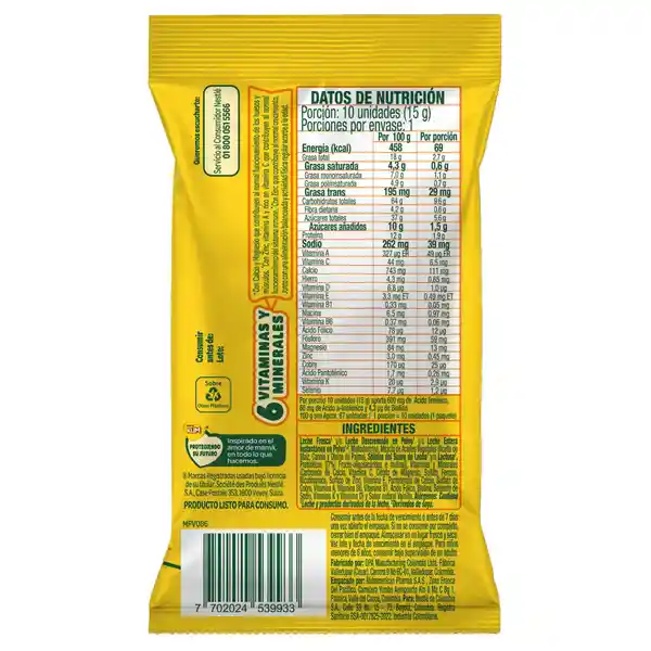 Klim Alimento Lácteo Snack 15 g