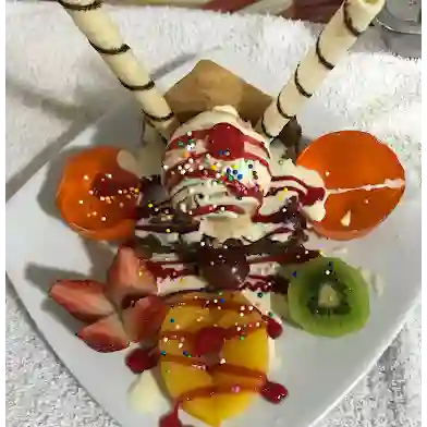 Brownie con Helado