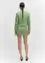 Falda Love Verde Pastel Talla XS Mujer Mango