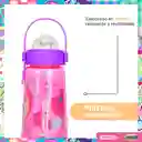 Botilito Plastico de la Serie Distroller Asa Rosa 600 mL Miniso