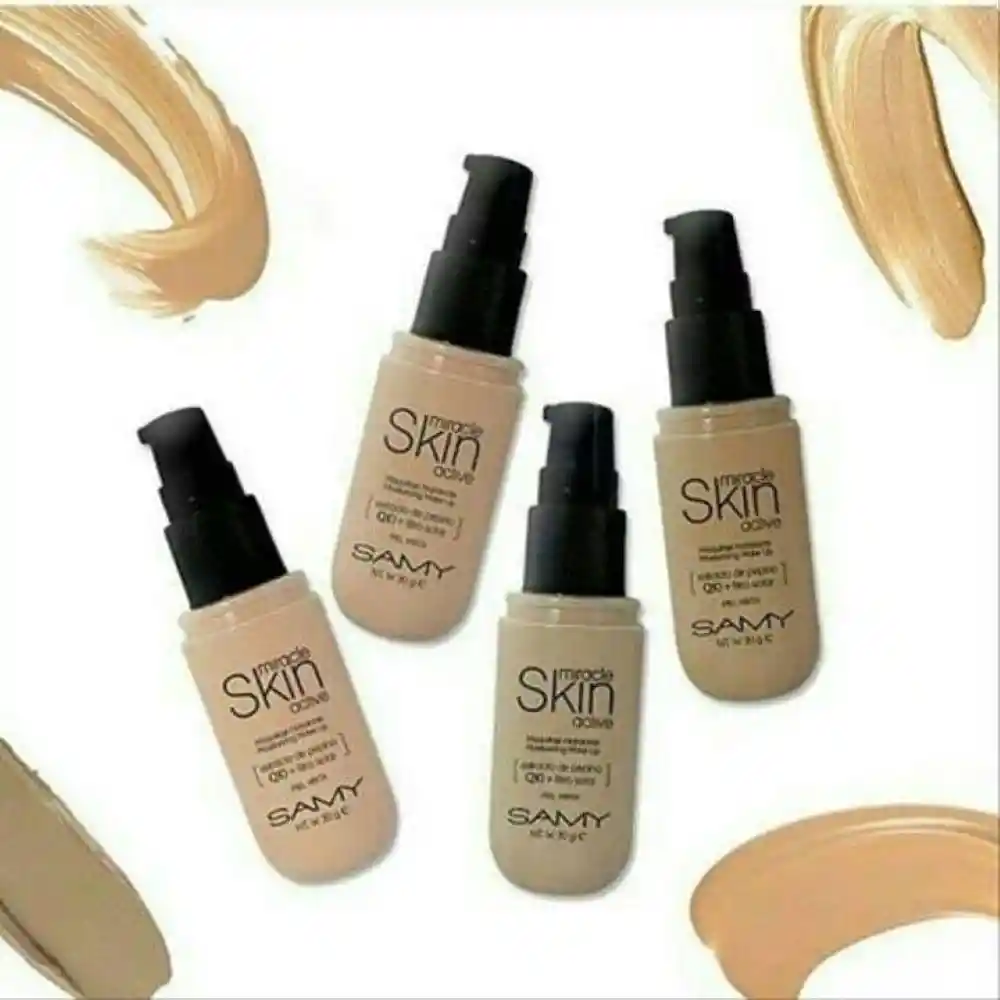 Samy Base Líquida de Maquillaje Miracle Skin Tono Dorado Neutro