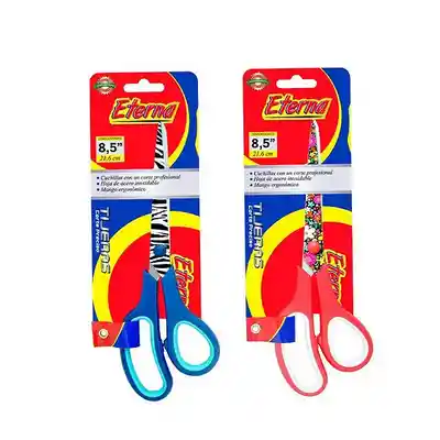 Eterna Tijera Escolar Y De Oficina Acero Inoxidable 21.5 Cm