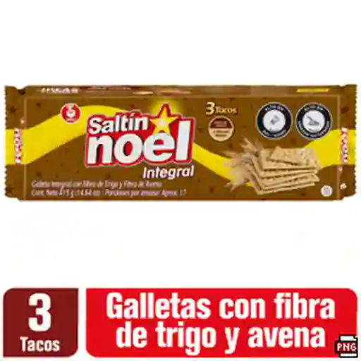 Galleta Saltin Noel Doble Fibra Taco x 3