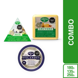 Combo Tabla de Quesos Alpina (Holandes Brie Gruyere)