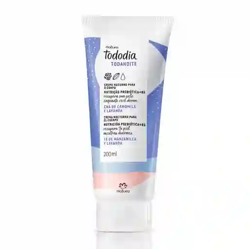 Crema Hidratante Nocturna Corporal Manzanilla y Lavanda Tododia