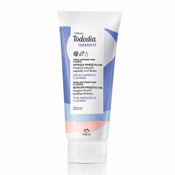Crema Hidratante Nocturna Corporal Manzanilla y Lavanda Tododia