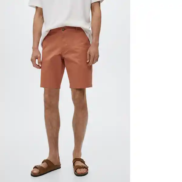 Bermudas Gracia Rojo Talla 40 Hombre Mango