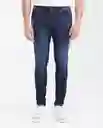 Jean Súper Slim Fit- Azul Dark Ultraoscuro Talla 32/32 Chevignon