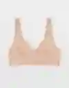 Bralette Aerie Beige Talla LARGE 3785153 American Eagle