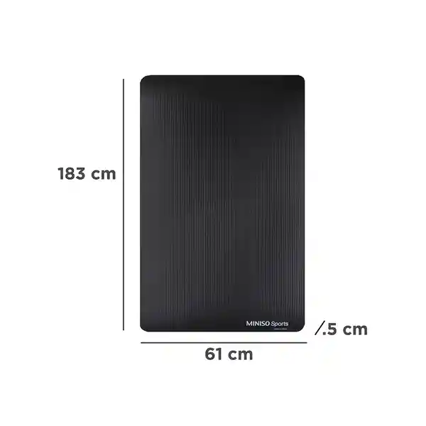 Tapete de Yoga Sports Negra 10 mm Miniso