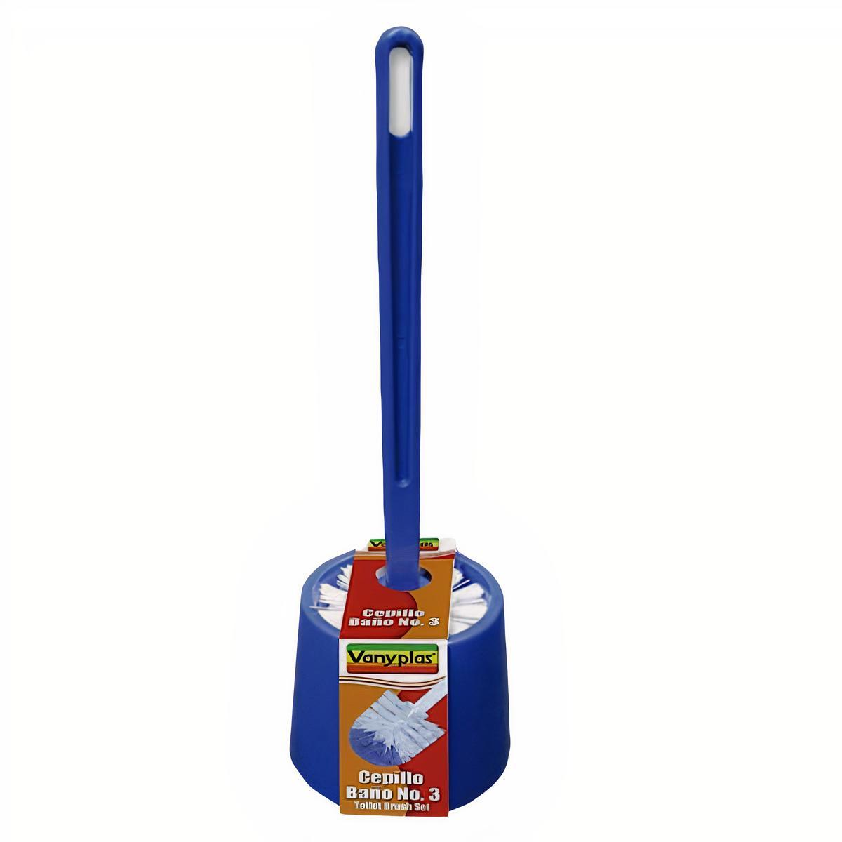 Vanyplas Cepillo de Baño Con Base Azul N°3