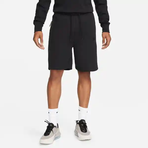 Nike Short Tch Flc Para Hombre Negro Talla L