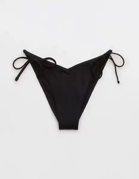 Panti Vestido de Baño Aerie Negro Talla Medium American Eagle