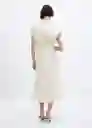 Vestido Ali-W Off White Talla XL Mujer Mango