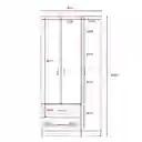 Rta Closet Austral Duna-Blanco 180 x 90 x 47 cm