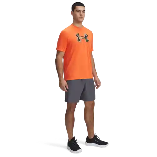 Under Armour Pantaloneta Tech Woven Wordmark de Hombre Gris T LG