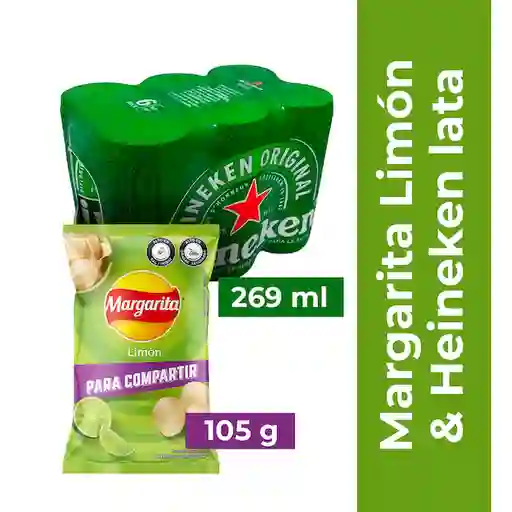 Combo Margarita Limón 105gx18 + Heineken Lata 269mL 6 Pack